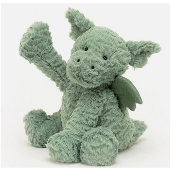 SMOK SŁODZIAK zielona przytulanka 23 cm Fuddlewuddle Jellycat 0+