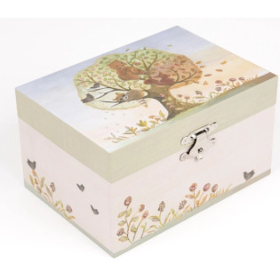 4 PORY ROKU pozytywka z misiem szkatułka na biżuterię Egmont Toys 3+