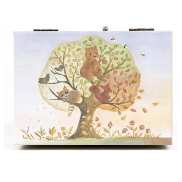 4 PORY ROKU pozytywka z misiem szkatułka na biżuterię Egmont Toys 3+