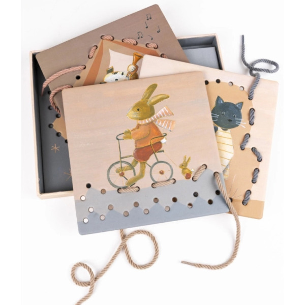 PRZYJACIELE przeplatanka sznurowanka Egmont Toys 3+