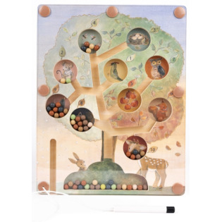DRZEWO drewniany labirynt magnetyczny Egmont Toys 3+