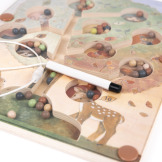 DRZEWO drewniany labirynt magnetyczny Egmont Toys 3+