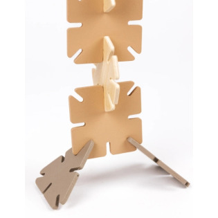 DREWNIANE KLOCKI KONSTRUKCYJNE zestaw 60 elementów  Egmont Toys 3+