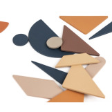 DREWNIANE KSZTAŁTY układanka figury do układania Egmont Toys 3+