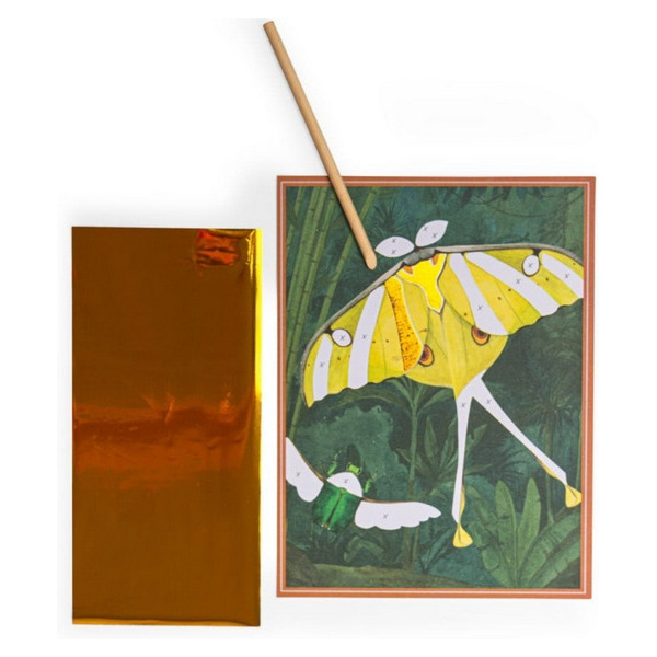 DOOKOŁA ŚWIATA zestaw kreatywny z folią transferową 6 obrazków Moulin Roty 6+