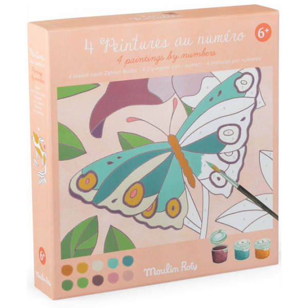 LES ROSALIES malowanie po numerach zestaw kreatywny Moulin Roty 6+