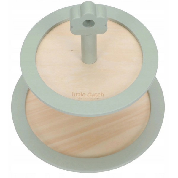 DREWNIANA PATERA z ciasteczkami zabawa w dom, kuchnię i gotowanie FSC Little Dutch 3+