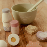 DREWNIANY ZESTAW DO PIECZENIA zabawa w dom, kuchnię i gotowanie FSC Little Dutch 3+