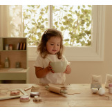 DREWNIANY ZESTAW DO PIECZENIA zabawa w dom, kuchnię i gotowanie FSC Little Dutch 3+