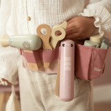 ZESTAW FRYZJERSKI drewniane akcesoria z pasem zabawa w dorosłych FSC Little Dutch 3+