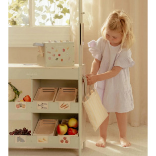 DREWNIANY SKLEPIK do zabawy z akcesoriami FSC Little Dutch 3+