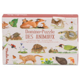 ZWIERZĘCE DOMINO gra 30 el. LE JARDIN DU MOULIN Moulin Roty 3+
