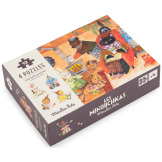W PRZYTULNYM DOMKU puzzle zestaw 4 układanek 12 el. Les Minouchkas Moulin Roty 3+