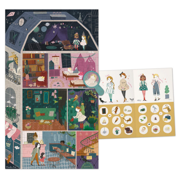 PARYSKA KAMIENICA puzzle obserwacyjne dla dzieci 200 el. Les Parisiennes Moulin Roty 6+