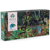 W TROPIKALNYM LESIE puzzle tekturowe dla dzieci 350 el. Moulin Roty 7+