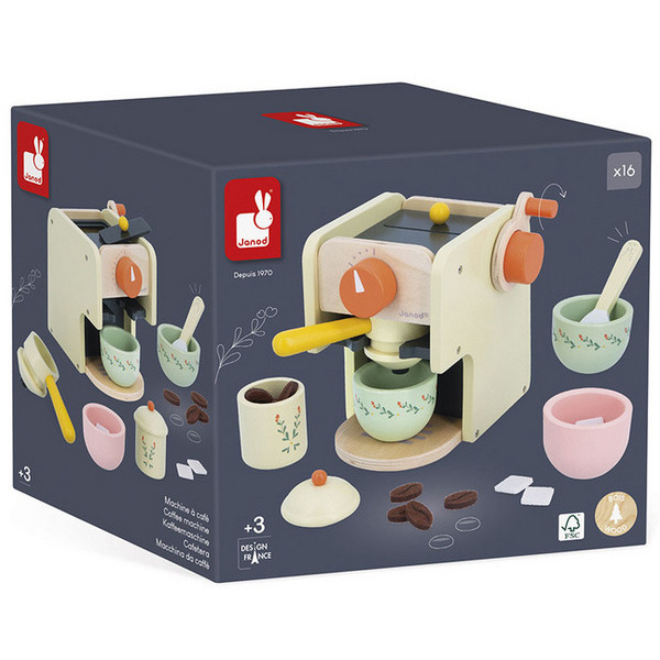 DREWNIANY EKSPRES ciśnieniowy do kawy z akcesoriami 20 el. Shiny Grandma 3+