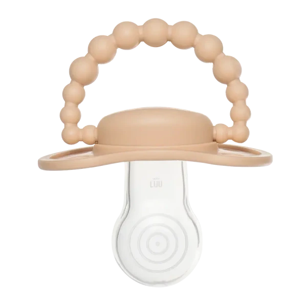 Smoczek pozycjonujący COOKIE BEIGE 0-3M LUU Kids