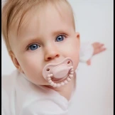 Smoczek pozycjonujący VELVET BLUSH 0-3M LUU Kids