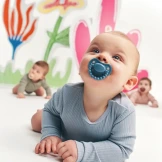 Smoczek pozycjonujący CLOUDY BLUE 3-6M LUU Kids