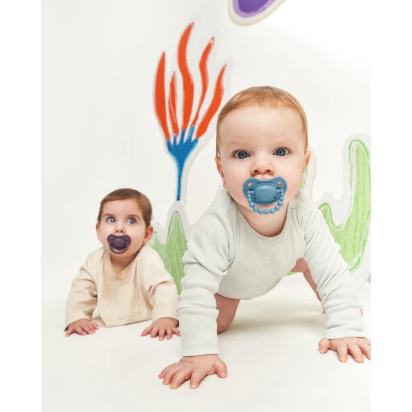 Smoczek pozycjonujący CLOUDY BLUE 3-6M LUU Kids