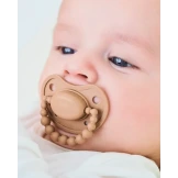 Smoczek pozycjonujący MILK HAZELNUT 3-6M LUU Kids