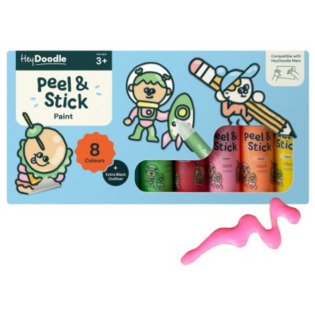 FARBKI WITRAŻOWE do tworzenia naklejek Peel&Stick Paint HeyDoodle 3+