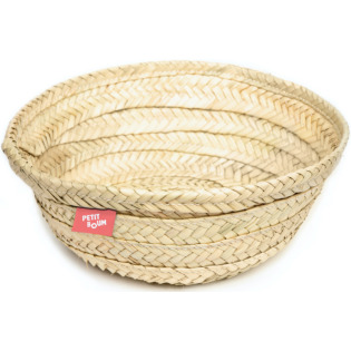 UNIKALNY KOSZYK Z LIŚCI PALMY ręcznie pleciony w Hiszpanii Petit Boum