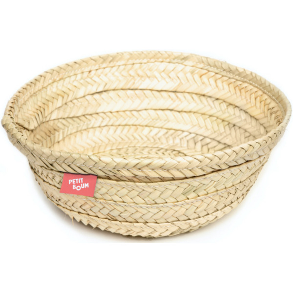 UNIKALNY KOSZYK Z LIŚCI PALMY ręcznie pleciony w Hiszpanii Petit Boum