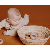 UNIKALNY KOSZYK Z LIŚCI PALMY ręcznie pleciony w Hiszpanii Petit Boum