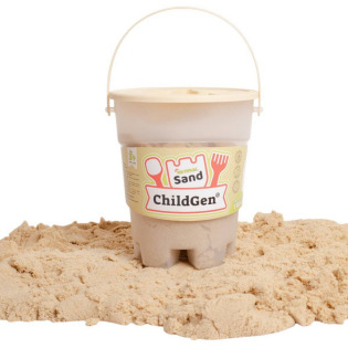 Piasek kinetyczny z foremką 100% NATURALNY SKŁAD 500 g zapach brzoskwiniowy ChildGen 3+