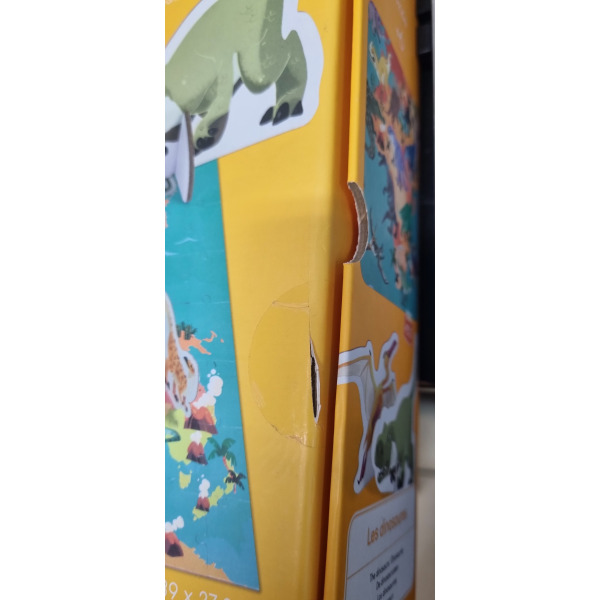 DINOZAURY puzzle tekturowe z figurkami 3D 200 el.