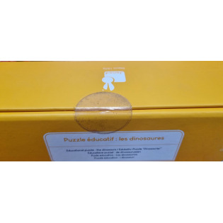 DINOZAURY puzzle tekturowe z figurkami 3D 200 el.