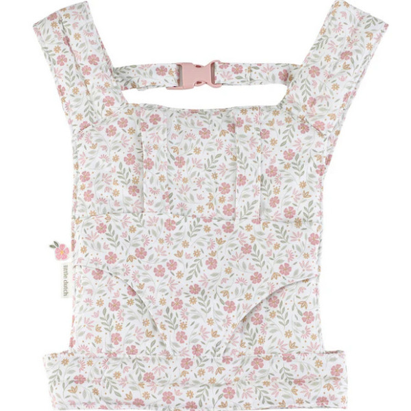 NOSIDEŁKO DLA LALEK beżowe w kwiatuszki Little Dutch 3+