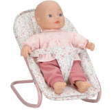 LEŻACZEK BUJACZEK dla lalek beżowy w kwiatuszki Little Dutch 3+