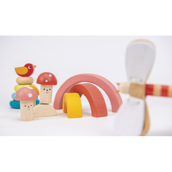 MUZYCZNY OGRÓD zestaw pierwszych drewnianych instrumentów muzycznych Mentari 18 msc+