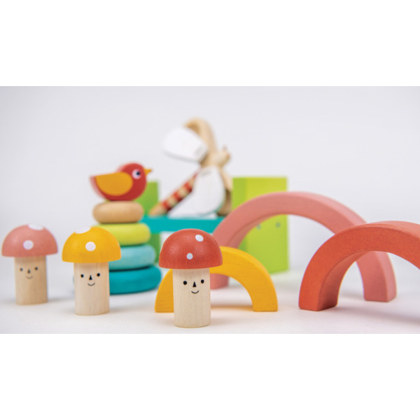 MUZYCZNY OGRÓD zestaw pierwszych drewnianych instrumentów muzycznych Mentari 18 msc+