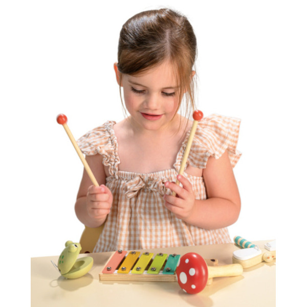 LEŚNY OGRÓD zestaw drewnianych instrumentów muzycznych Mentari 3+
