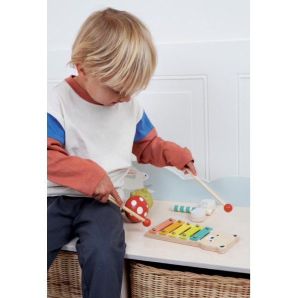 LEŚNY OGRÓD zestaw drewnianych instrumentów muzycznych Mentari 3+