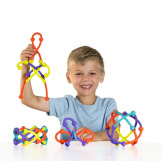 SILIKONOWE KLOCKI innowacyjne przyssawki 46 el. Plip Kit Fat Brain Toy 5+