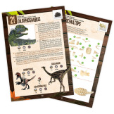 PUDEŁKO 25 NIESPODZIANEK Z DINOZAURAMI mały archeolog zestaw kreatywny do kalendarza adwentowego BUKI 6+