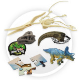 PUDEŁKO 25 NIESPODZIANEK Z DINOZAURAMI mały archeolog zestaw kreatywny do kalendarza adwentowego BUKI 6+