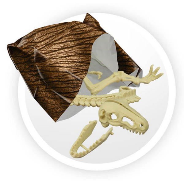 PUDEŁKO 25 NIESPODZIANEK Z DINOZAURAMI mały archeolog zestaw kreatywny do kalendarza adwentowego BUKI 6+