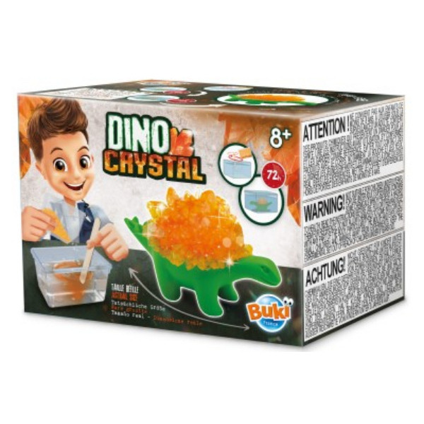 KRYSZTAŁOWY DINOZAUR  zestaw kreatywny hodowla kryształów Mini Lab BUKI 8+