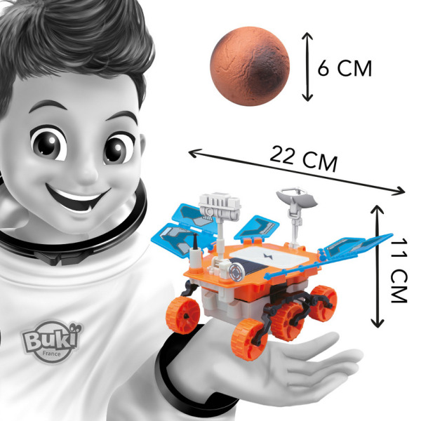 ŁAZIK MARSJAŃSKI zasilany energią słoneczną zestaw naukowy BUKI 8+