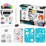 KOMIKSY MANGA zestaw kreatywny do nauki rysowania Professional Studio BUKI 10+