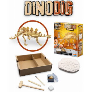 STEGOZAUR szkielet dinozaura do wykopania i złożenia mały paleontolog BUKI 8+