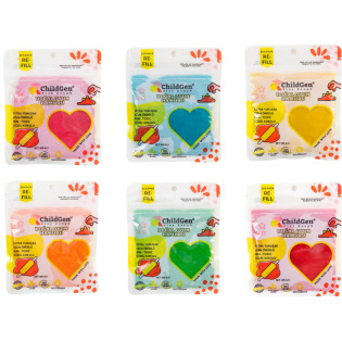 Kolory podstawowe NATURALNA CIASTOLINA W SASZETCE re-fill 6 szt. x 125g Play Dough ChildGen 3+