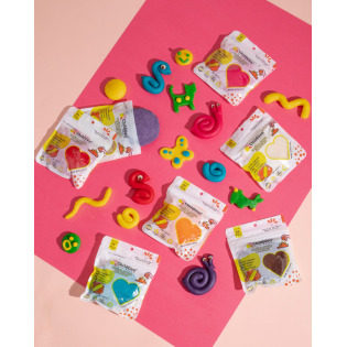 Kolory podstawowe NATURALNA CIASTOLINA W SASZETCE re-fill 6 szt. x 125g Play Dough ChildGen 3+