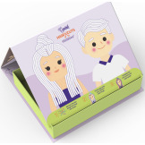 MODA - ubieranki i fryzury zestaw kreatywny 100% naturalna ciastolina 5 szt. x 125g i akcesoria ChildGen 3+