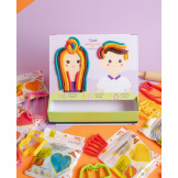 MODA - ubieranki i fryzury zestaw kreatywny 100% naturalna ciastolina 5 szt. x 125g i akcesoria ChildGen 3+